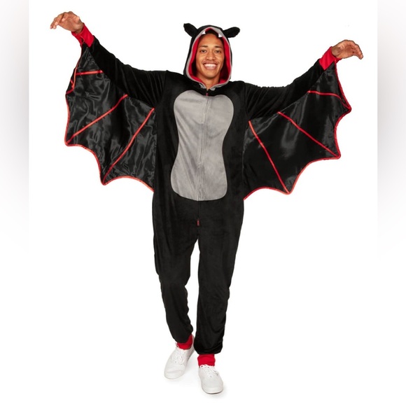 NWT Tipsy Elves Men’s Bat Costume Onesie Size M - Picture 12 of 13
